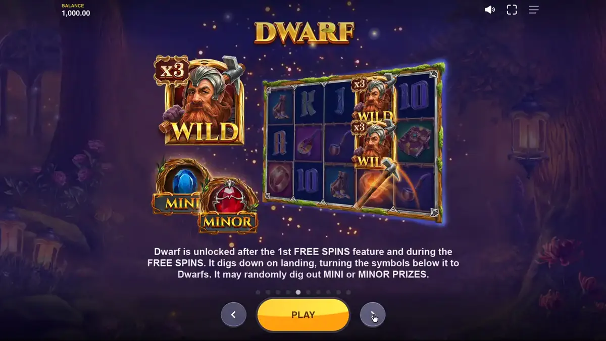 Tampilan antarmuka game slot Land of Riches di layar ponsel pintar
